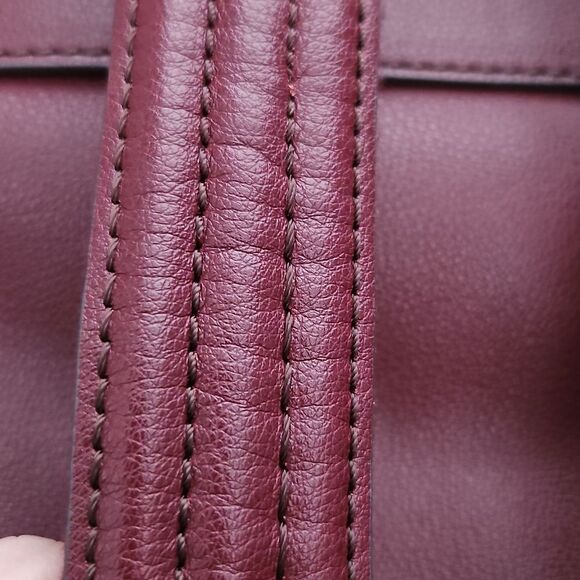 Fossil Sherri Burgundy Quilted Laptop Backpack - Picture 8 of 9